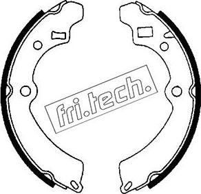Fri.Tech. 1111.232 - Комплект гальм, барабанний механізм autozip.com.ua
