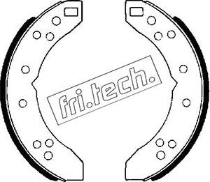 Fri.Tech. 1118.233 - Комплект гальм, барабанний механізм autozip.com.ua