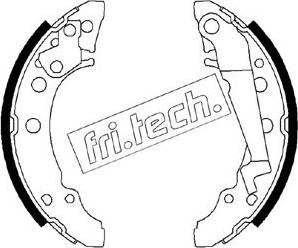 Fri.Tech. 1124.288 - Комплект гальм, барабанний механізм autozip.com.ua