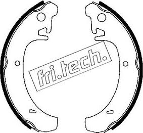 Fri.Tech. 1122.004 - Комплект гальм, барабанний механізм autozip.com.ua