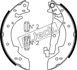 Fri.Tech. 1127.269 - Комплект гальм, барабанний механізм autozip.com.ua