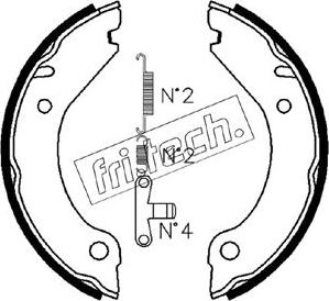 Fri.Tech. 1127.267K - Комплект гальм, ручник, парковка autozip.com.ua