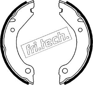 Fri.Tech. 1127.267 - Комплект гальм, ручник, парковка autozip.com.ua