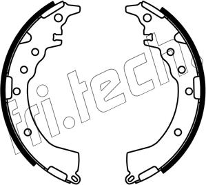 Fri.Tech. 1253.687 - Комплект гальм, барабанний механізм autozip.com.ua