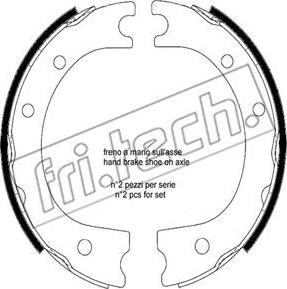 Fri.Tech. 1253.704 - Комплект гальм, ручник, парковка autozip.com.ua