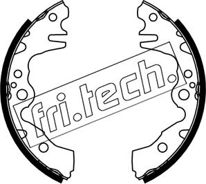 Fri.Tech. 1253.724 - Комплект гальм, барабанний механізм autozip.com.ua