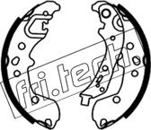 Fri.Tech. 1253.720 - Комплект гальм, барабанний механізм autozip.com.ua