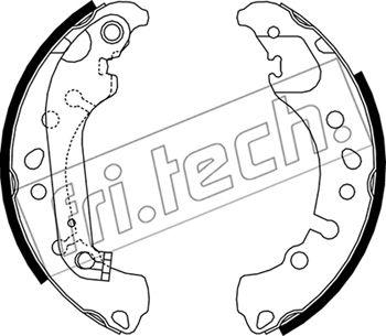 Fri.Tech. 1253.721 - Комплект гальм, барабанний механізм autozip.com.ua