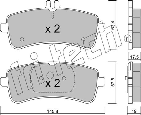 Fri.Tech. 1200.0 - Гальмівні колодки, дискові гальма autozip.com.ua