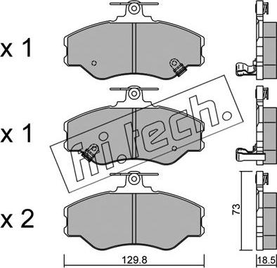 Fri.Tech. 375.0 - Гальмівні колодки, дискові гальма autozip.com.ua