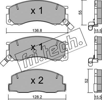 Fri.Tech. 290.0 - Гальмівні колодки, дискові гальма autozip.com.ua