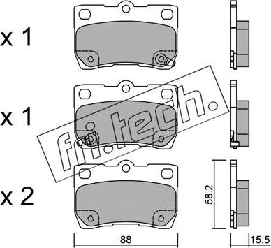 Fri.Tech. 777.0 - Гальмівні колодки, дискові гальма autozip.com.ua