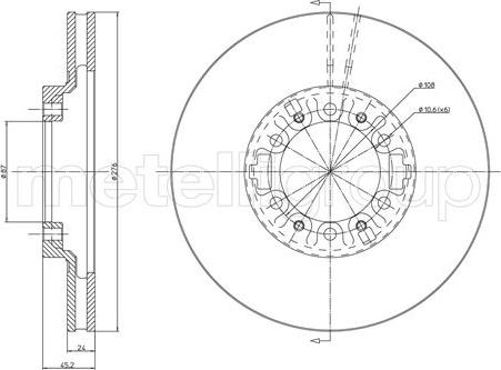 Fri.Tech. BD0917 - Гальмівний диск autozip.com.ua