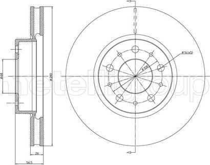 Fri.Tech. BD0465 - Гальмівний диск autozip.com.ua