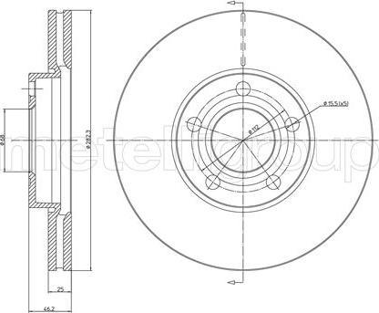 Fri.Tech. BD0471 - Гальмівний диск autozip.com.ua