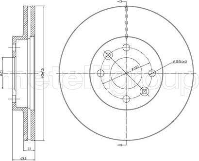 Fri.Tech. BD0473 - Гальмівний диск autozip.com.ua