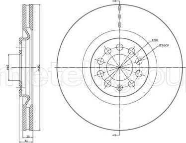 Fri.Tech. BD0636 - Гальмівний диск autozip.com.ua