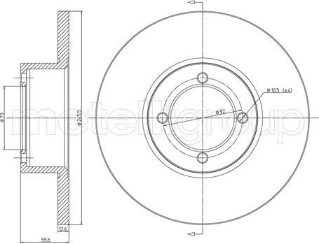 Maxtech 871519.0080 - Гальмівний диск autozip.com.ua