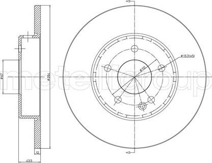 Fri.Tech. BD0131 - Гальмівний диск autozip.com.ua