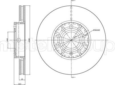 Fri.Tech. BD0312 - Гальмівний диск autozip.com.ua