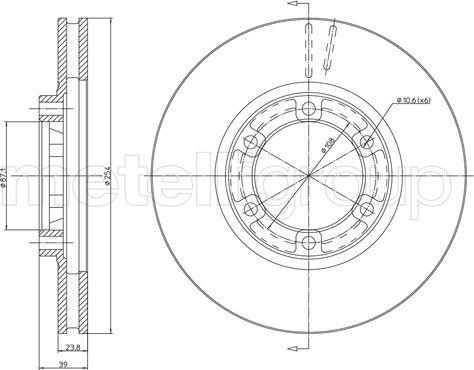 Fri.Tech. BD0372 - Гальмівний диск autozip.com.ua