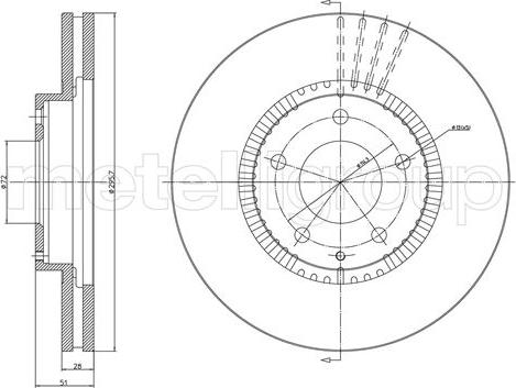 Fri.Tech. BD0231 - Гальмівний диск autozip.com.ua