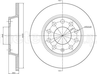 Fri.Tech. BD0767 - Гальмівний диск autozip.com.ua