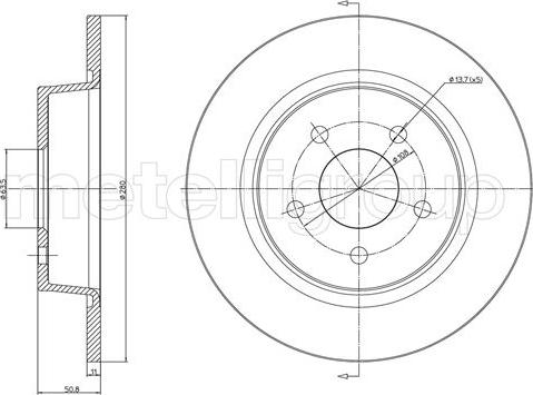 Fri.Tech. BD1496 - Гальмівний диск autozip.com.ua