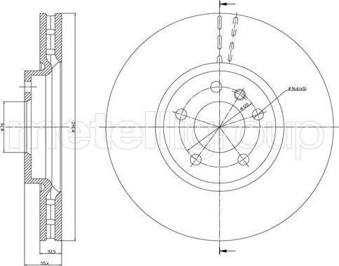 Fri.Tech. BD1465 - Гальмівний диск autozip.com.ua