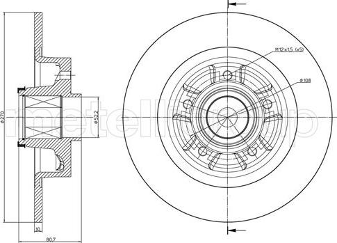 Delphi BG9115RBC - Гальмівний диск autozip.com.ua