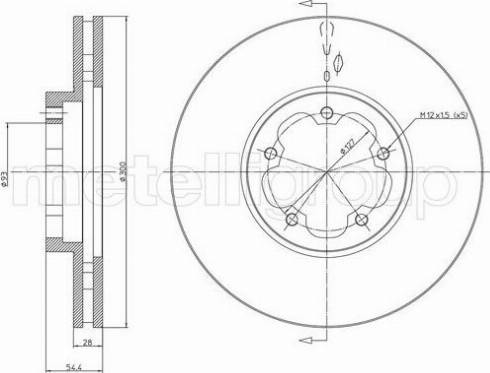 Fri.Tech. BD1488 - Гальмівний диск autozip.com.ua