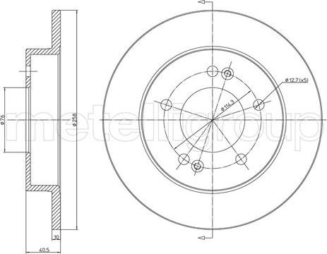 Fri.Tech. BD1471 - Гальмівний диск autozip.com.ua