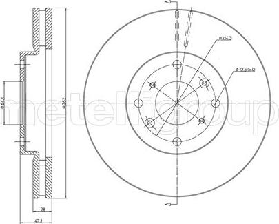 Fri.Tech. BD1599 - Гальмівний диск autozip.com.ua