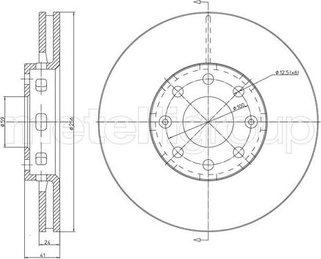 Fri.Tech. BD1552 - Гальмівний диск autozip.com.ua