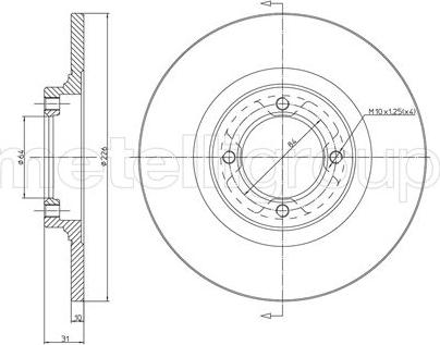 Fri.Tech. BD1578 - Гальмівний диск autozip.com.ua