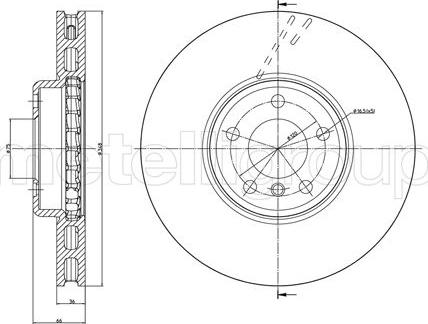 Fri.Tech. BD1647 - Гальмівний диск autozip.com.ua