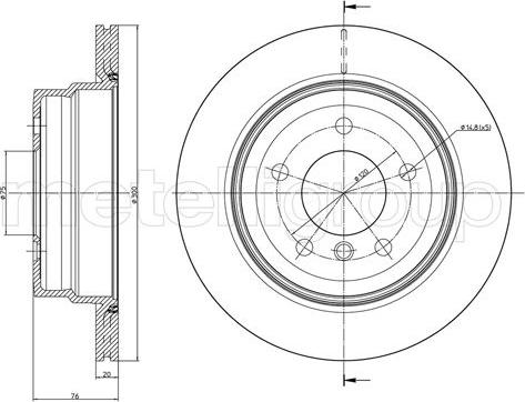 Brake Engineering DI956765 - Гальмівний диск autozip.com.ua