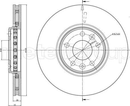 Fri.Tech. BD1360 - Гальмівний диск autozip.com.ua