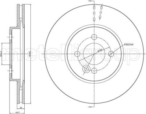 Fri.Tech. BD1368 - Гальмівний диск autozip.com.ua