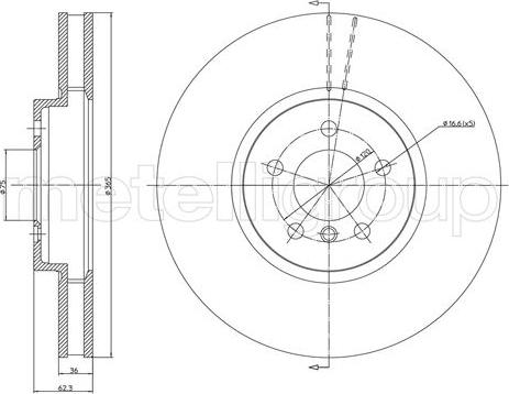 Fri.Tech. BD1339 - Гальмівний диск autozip.com.ua