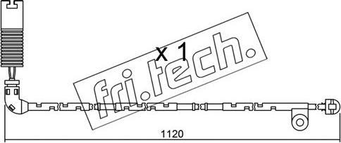 Fri.Tech. SU.156 - Сигналізатор, знос гальмівних колодок autozip.com.ua