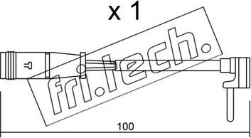 Fri.Tech. SU.330 - Сигналізатор, знос гальмівних колодок autozip.com.ua