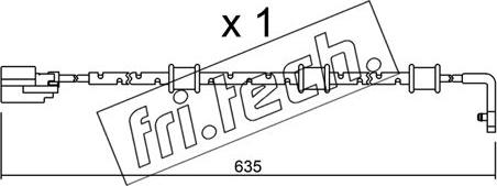 Fri.Tech. SU.323 - Сигналізатор, знос гальмівних колодок autozip.com.ua