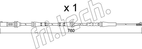 Fri.Tech. SU.377 - Сигналізатор, знос гальмівних колодок autozip.com.ua