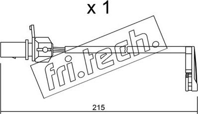 Fri.Tech. SU.291 - Сигналізатор, знос гальмівних колодок autozip.com.ua