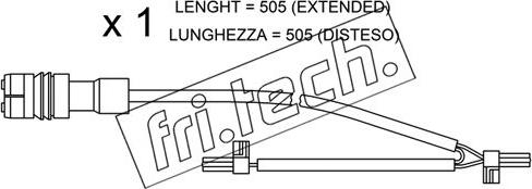 Fri.Tech. SU.219 - Сигналізатор, знос гальмівних колодок autozip.com.ua
