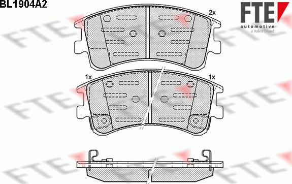 FTE 9010493 - Гальмівні колодки, дискові гальма autozip.com.ua