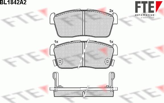 FTE BL1842A2 - Гальмівні колодки, дискові гальма autozip.com.ua