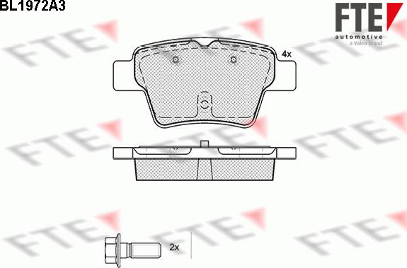 FTE 9010557 - Гальмівні колодки, дискові гальма autozip.com.ua