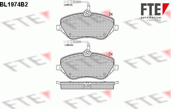 FTE 9010562 - Гальмівні колодки, дискові гальма autozip.com.ua